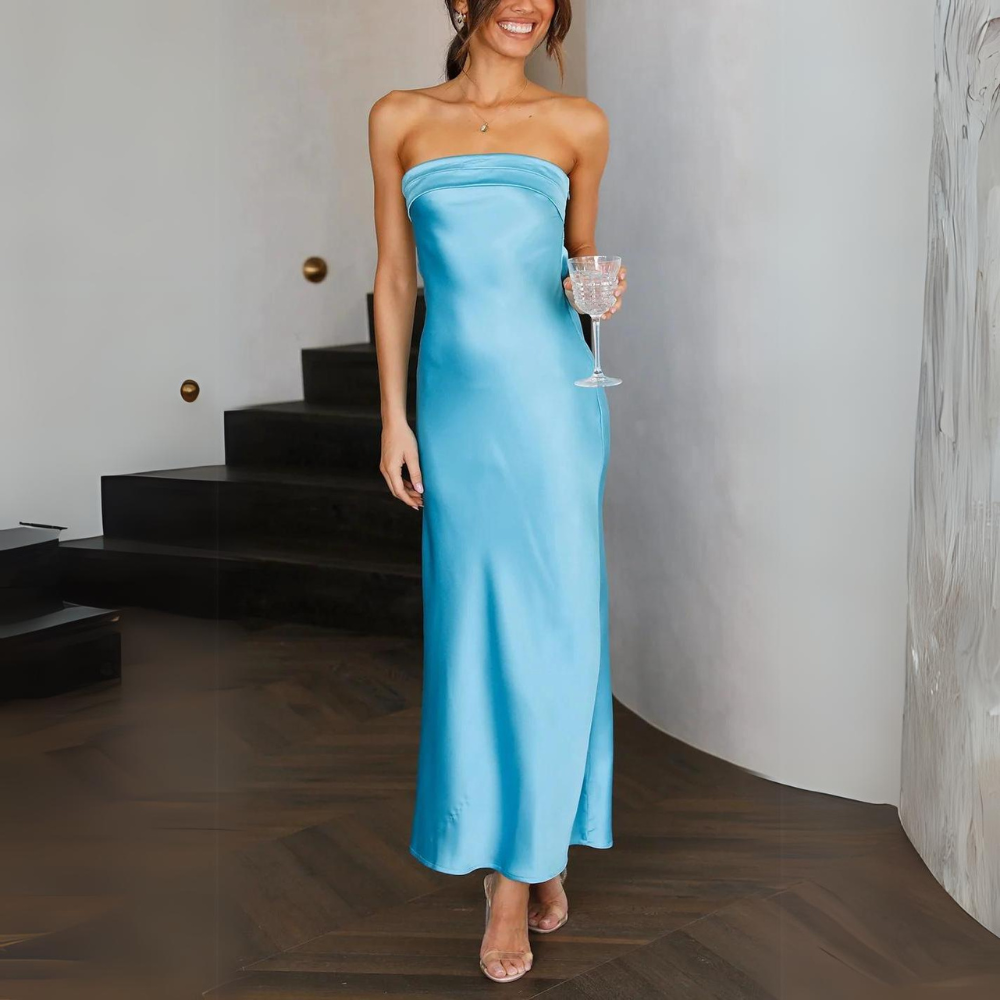 LEONORA - One Shoulder Top A-lijn Minijurk