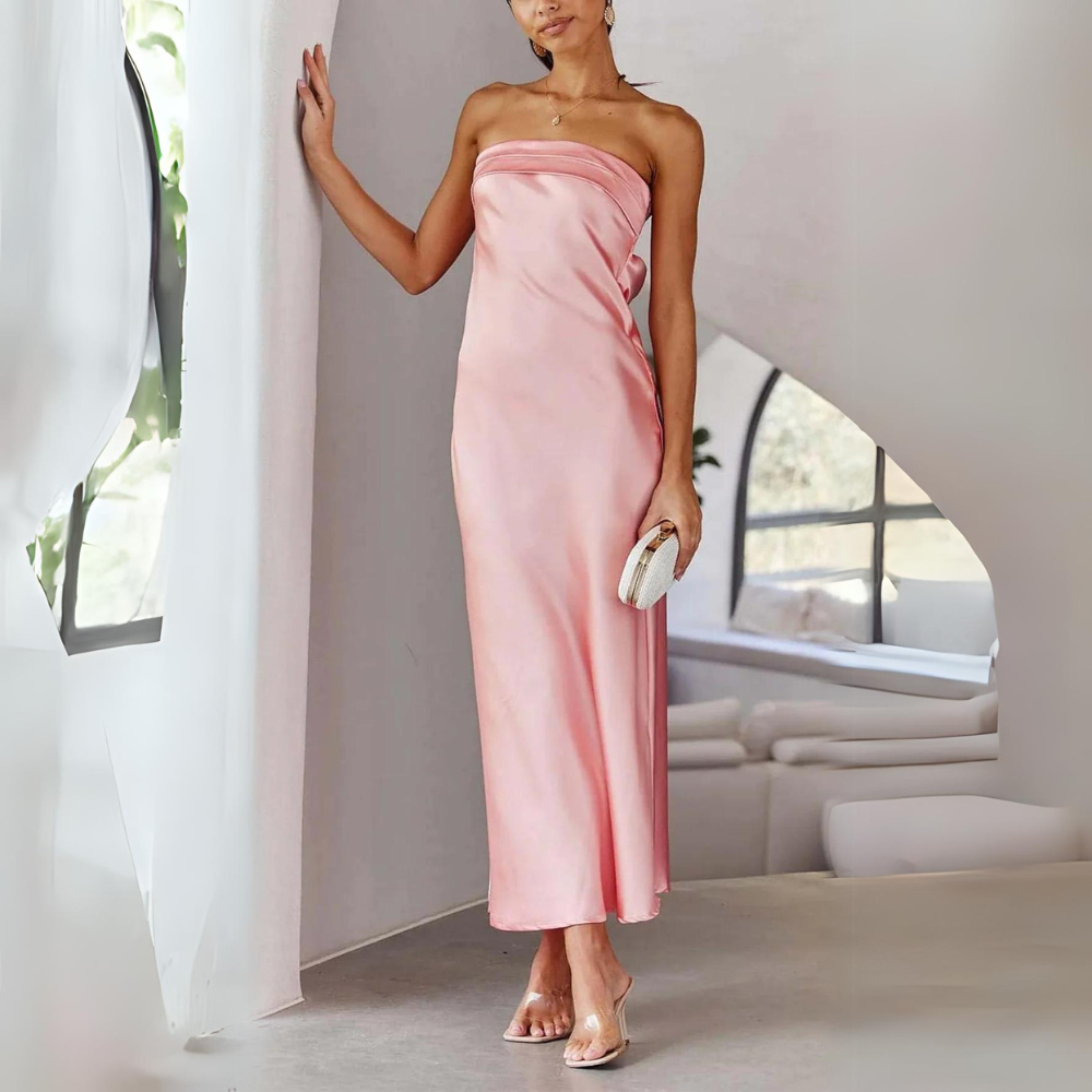 LEONORA - One Shoulder Top A-lijn Minijurk