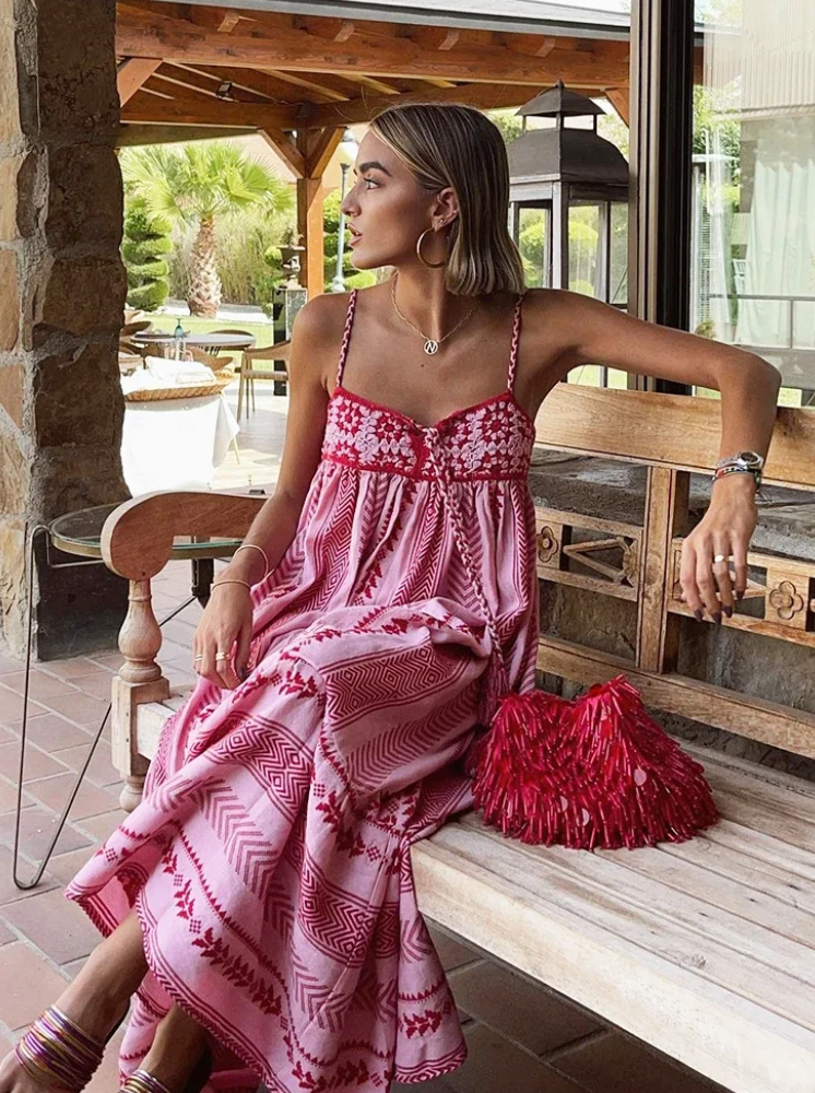 Rosa - Maxi-Jurk
