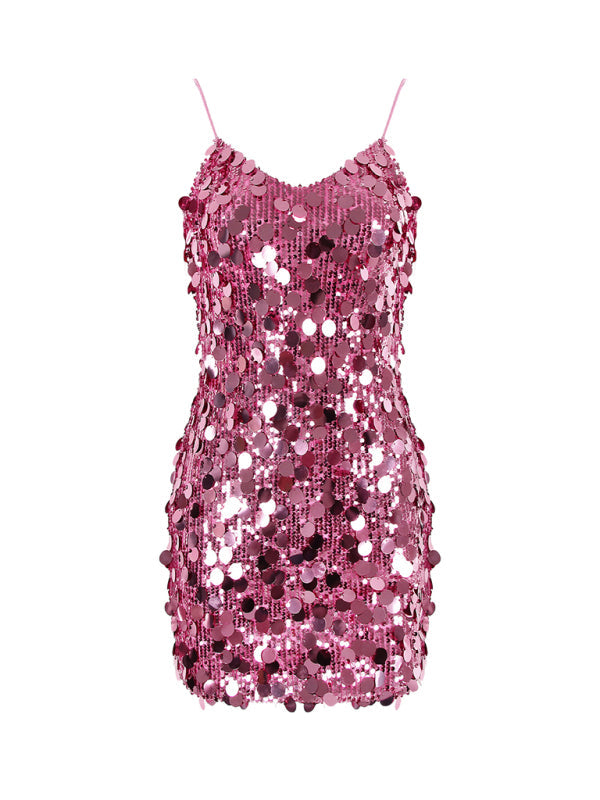 GIULLIETTA - Pailetten Suspender Jurk