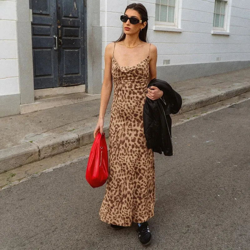 Vittoria - Luipaard Maxi-Jurk