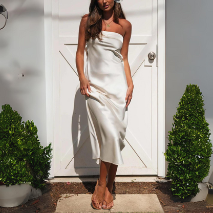 LEONORA - One Shoulder Top A-lijn Minijurk