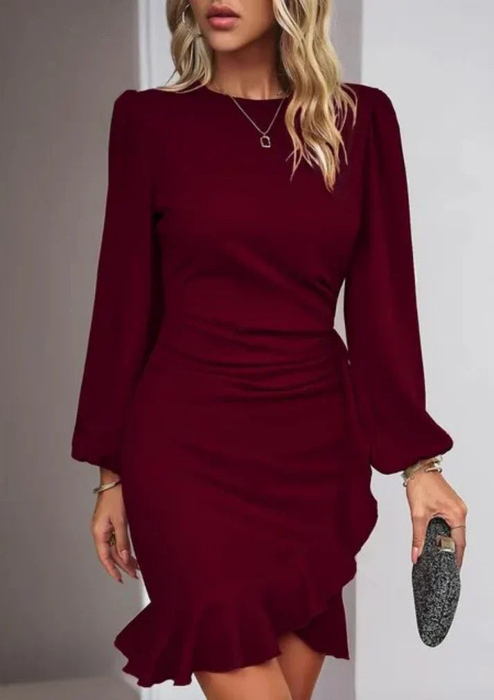 EMELIE - Elegante jurk met lange mouwen