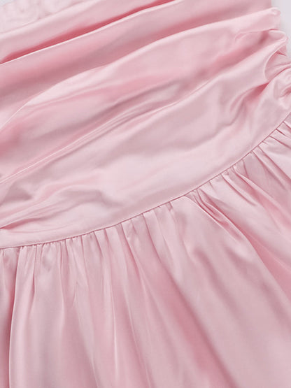 ANGELICA - One Shoulder Tube Top A-lijn Minijurk