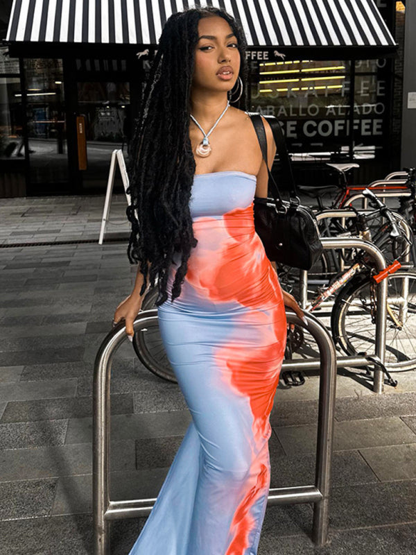 MIRA - Contrasterende bodycon-jurk