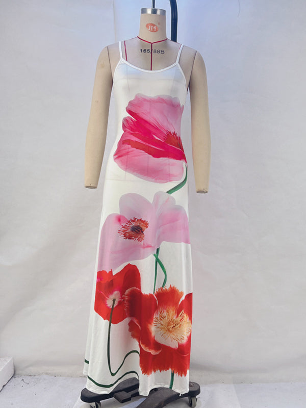 ELARA - Open Rug Maxi Jurk