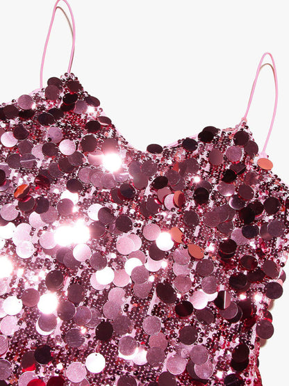 GIULLIETTA - Pailetten Suspender Jurk