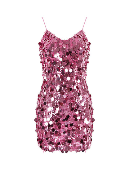 GIULLIETTA - Pailetten Suspender Jurk