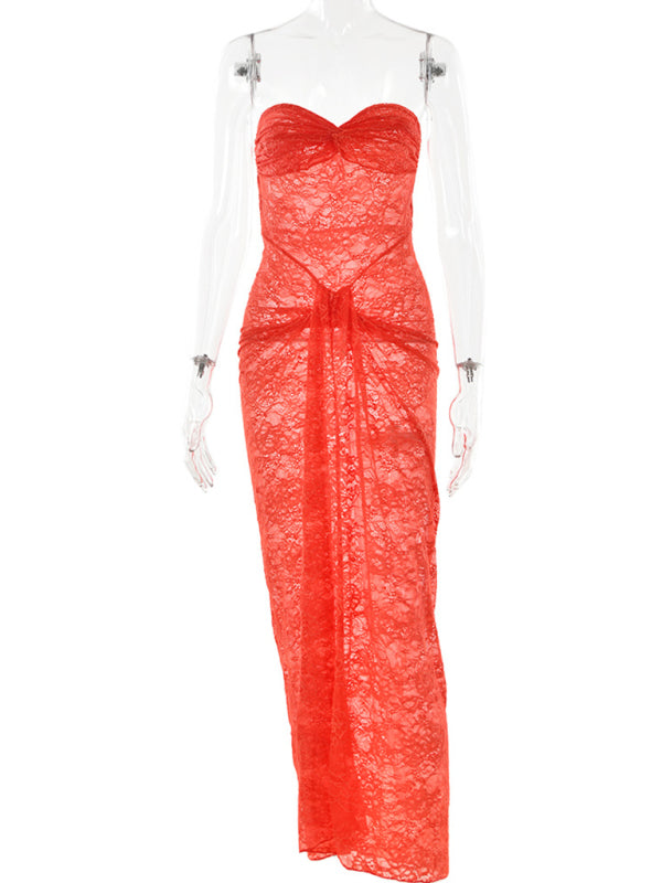 ELVIRA - Mesh Illusion Bodycon Jurk