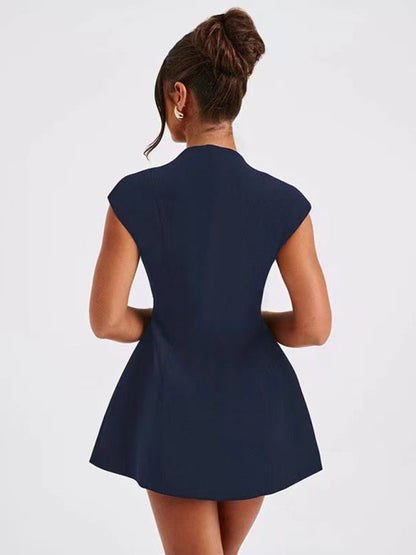 VALENTINA - V-Neck Mini Jurk