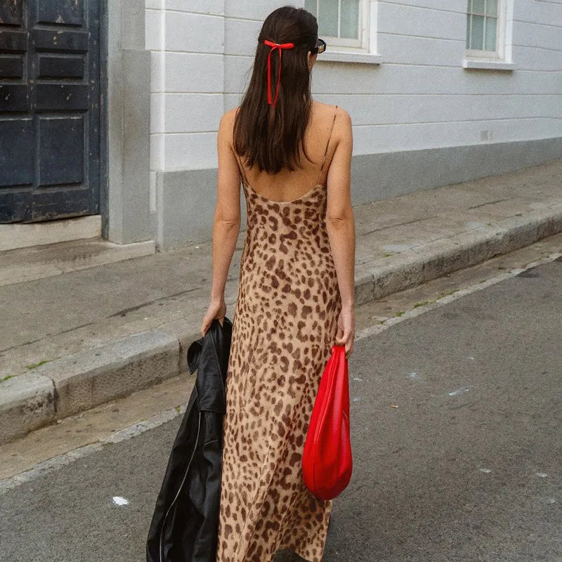 Vittoria - Luipaard Maxi-Jurk